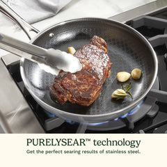 FusionElite+™ Nonstick Tri-Ply Stainless Steel 12" Skillet w/Helper